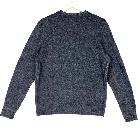 New Dylan Gray Men US M Crewneck Sweater Long Sleeve Wool Cashmere Pullover  - Picture 4 of 11